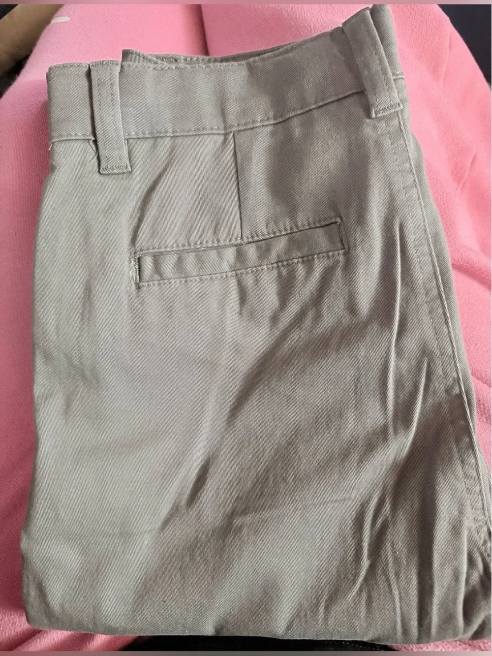 Slim fit Khaki style Pants with Branded Waistband bulk, khaki, grey